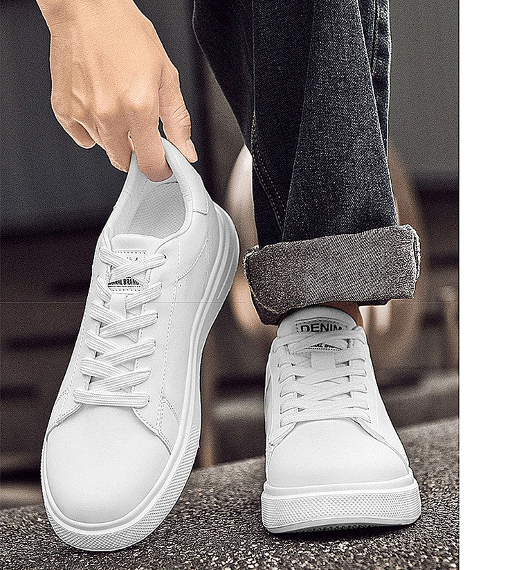 Sneakers Man Elevator Shoes White Black Taller Shoes Men Leisure Fashion Sports Increasing Shoes Increase in Height 6-10Cm