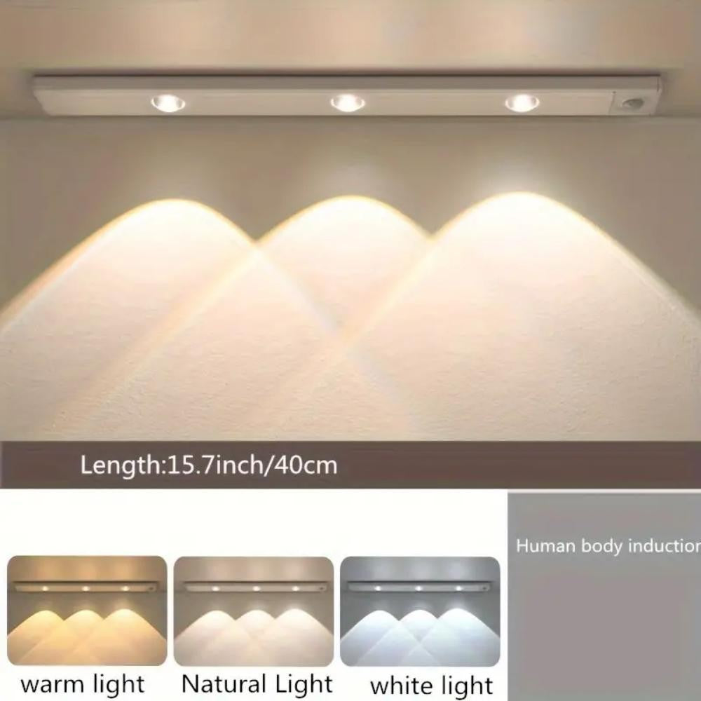 Motion Sensor Light LED Sensor Lamp Wireless Ultra Thin USB LED For Kitchen Cabinet Bedroom Wardrobe Indoor Lighting Night Light