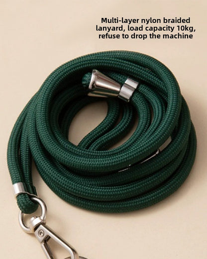 Crossbody Lanyard Necklace Strap Universal Mobile Phone Adjustment Long Hanging Rope with Clip Anti-Lost Lanyard