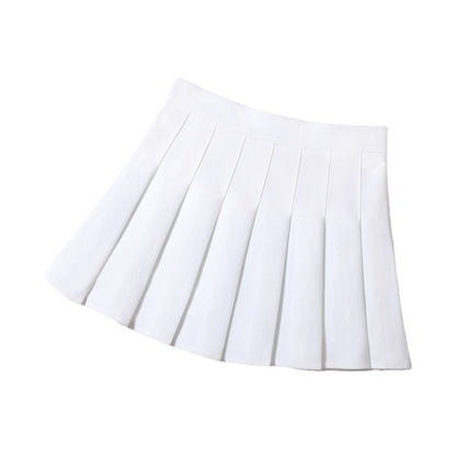 Women's Skirts Japanese Fashion School Clothes Brown Pleated Saias Femininas Girls Red Ropa Para Mujer Mini Skirt With Shorts