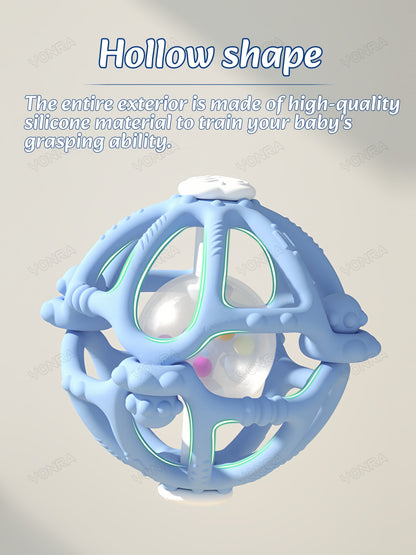 Removable Rattle & Sensory Teether Bed Bell Silicone Montessori Ball Newborn Baby Toys Children's Kids Gift Development Games