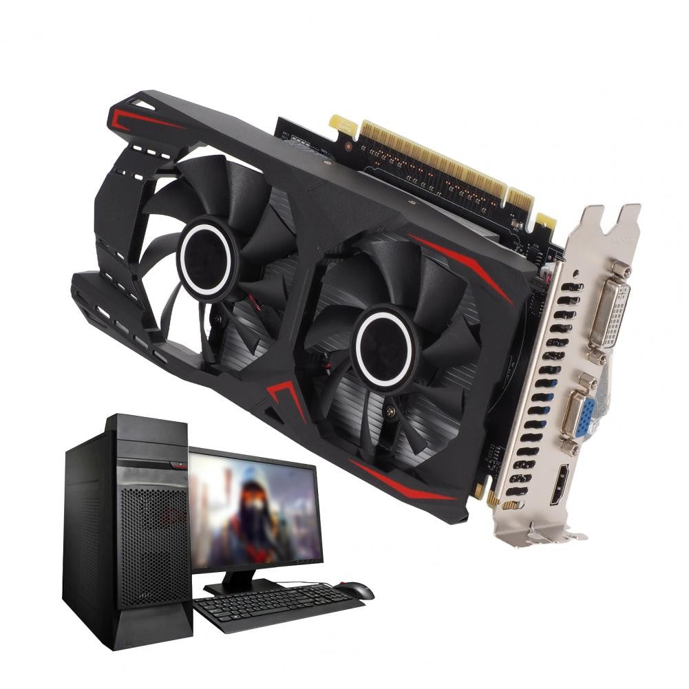 Placa Gráfica 4gb PCI-E Vídeo Gaming 4GB 128bit GDDR5 8Pin PCI Express 4.0 x 8 700MHZ Desktop