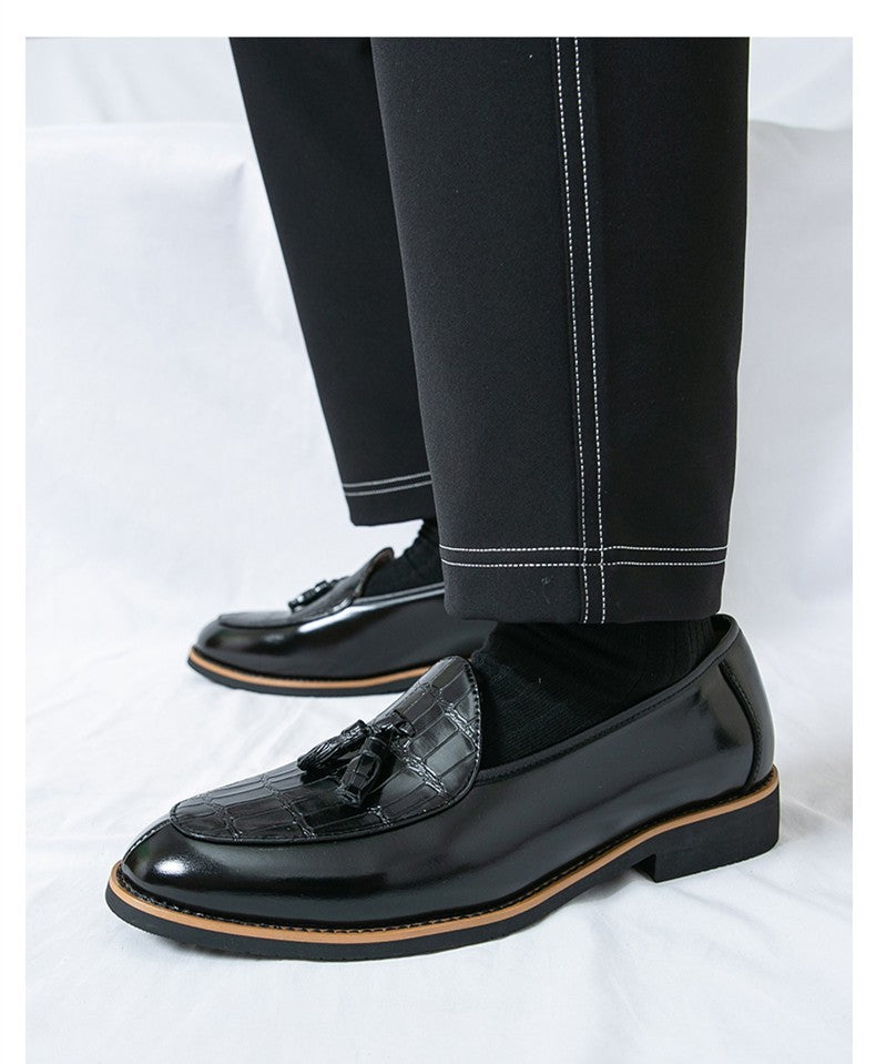 Big Size 47 Business Oxford Shoes Wedding Party Men Dress Shoes Breathable Leather Casual Men's Shoes British Style Loafers