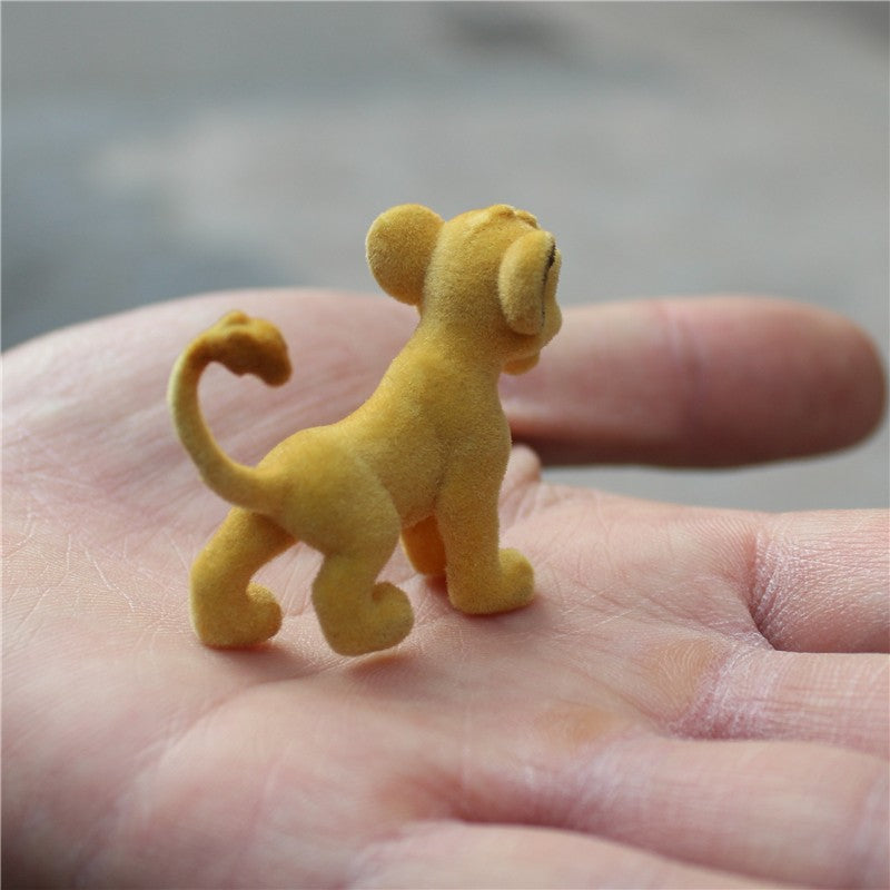 6 peças de 5cm de alta qualidade Disney O Rei Leão Simba flocagem simba coleção enfeites de figuras de ação
