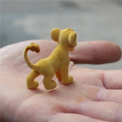 6 peças de 5cm de alta qualidade Disney O Rei Leão Simba flocagem simba coleção enfeites de figuras de ação