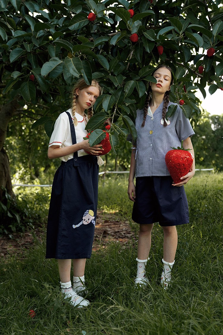 Fall Spring Original Indie Chic Design Harajuku Women Suspender Skirt Straps Dress Mid-calf Length A-line Spaghetti Strap Dress