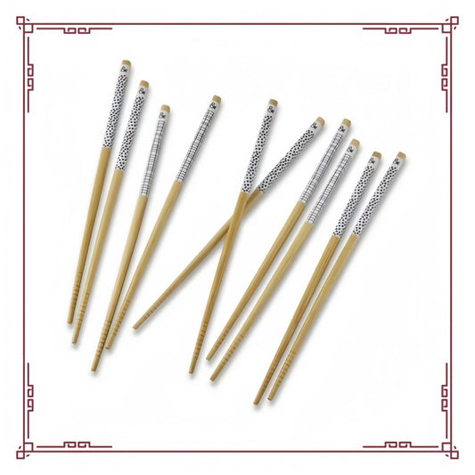 Conjunto com 10 Hashis Ecológicos | Reutilizáveis e Leves | Para Cozinha Doméstica, Viagem e Acampamento | Laváveis em Lava-Louças