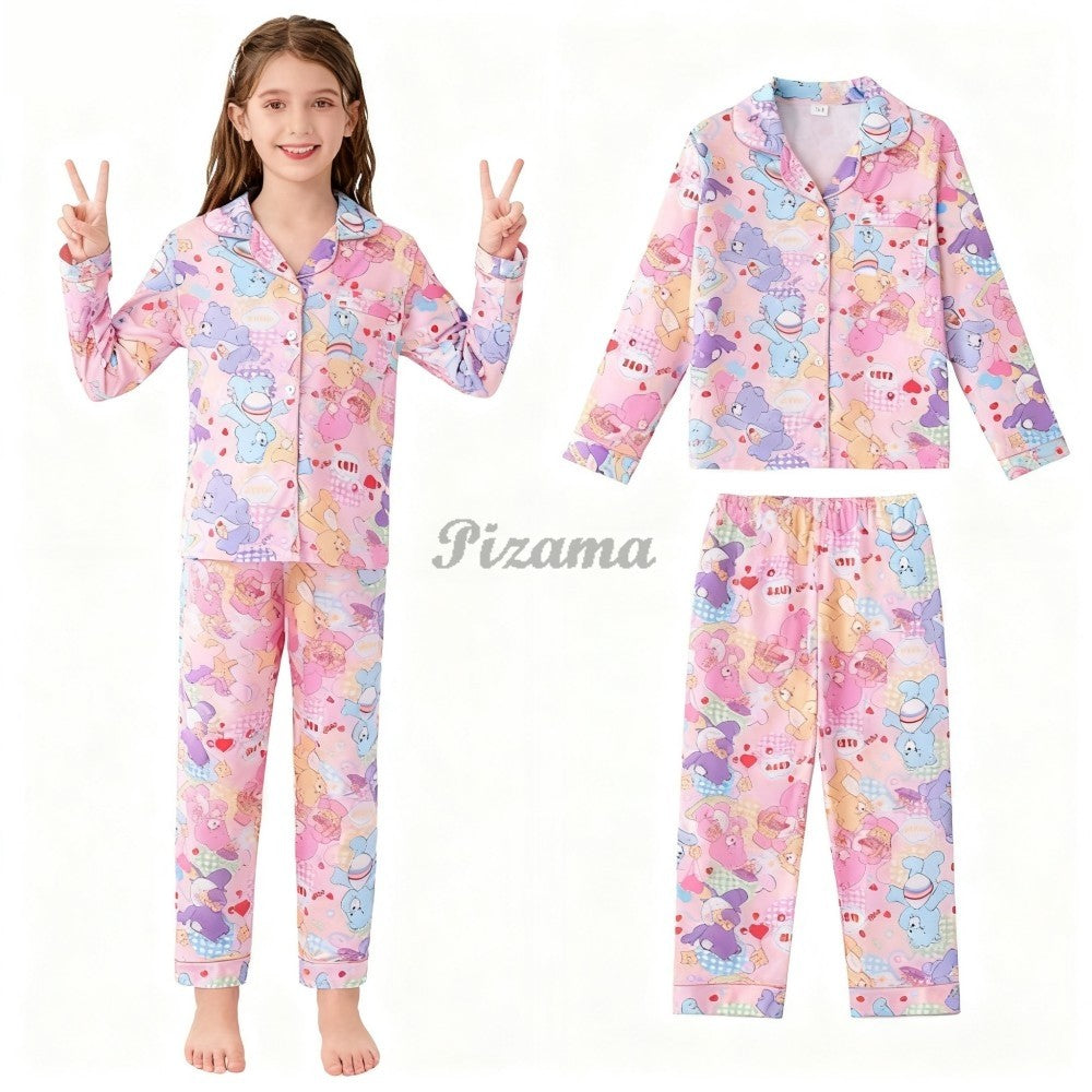 Sanrio Kuromi Girls Pajamas Sets Pijamas Navideños Melody Cinnamoroll Kids Pyjamas Girls Clothes 2pcs Full Sleeve & Pants Sets