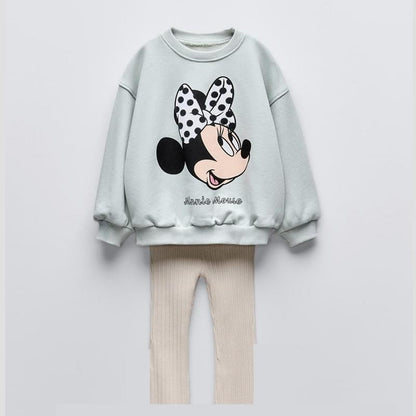 Sets For Children Disney Girls Clothes 0 To 6 Years Baby Outfit Set Tops Sweatshirt Hoodies +pants Sets Clothing Toddler Costume