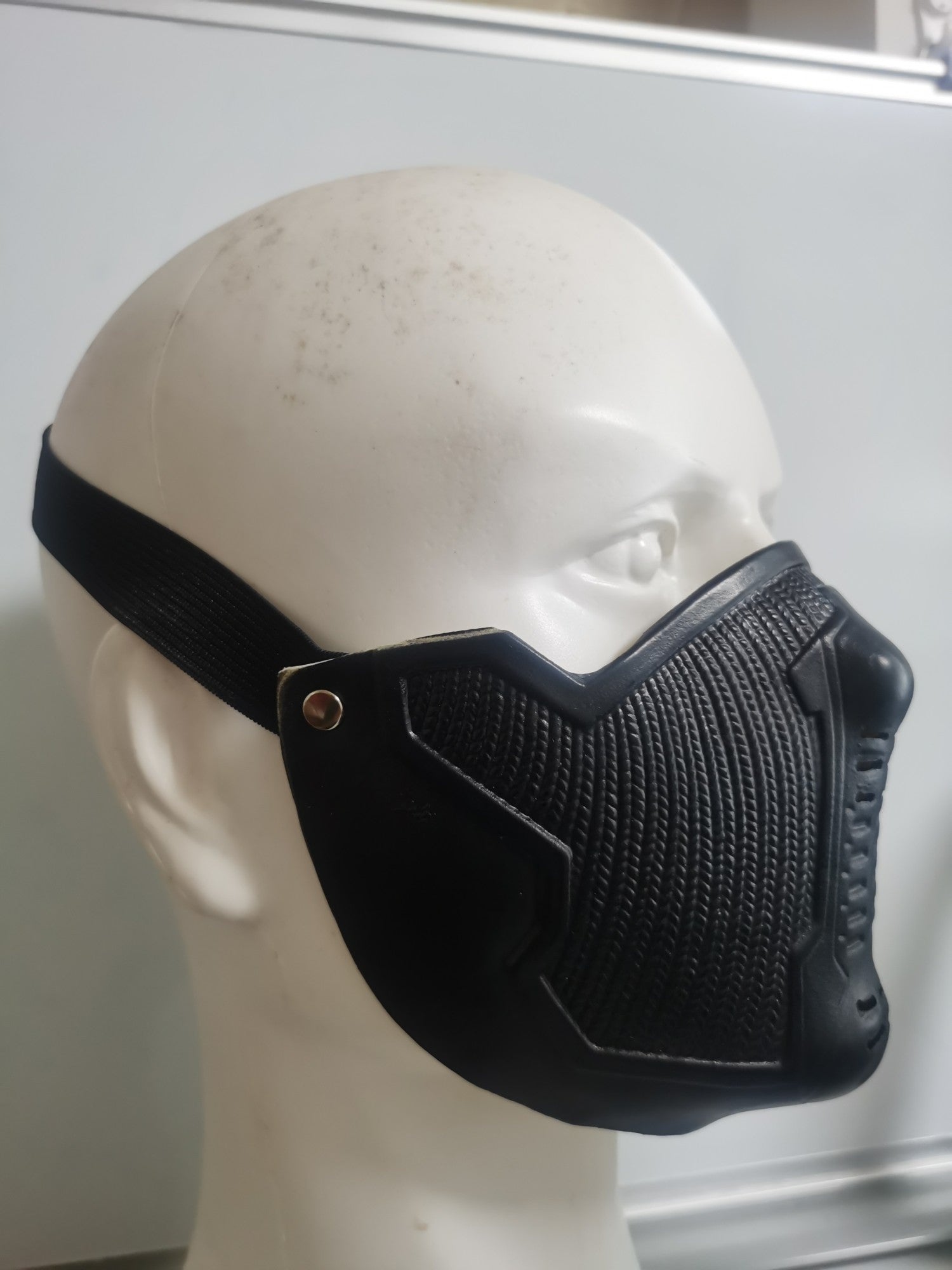 Super Hero Cosplay Winter Soldier Mask James Buchanan Bucky Barnes Cosplay Latex Mask Halloween Christmas Props Half Face Mask