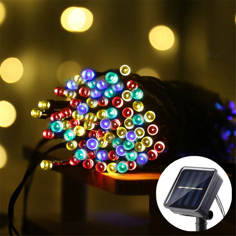 5/7/12M 8 Modes Solar String LED Fairy Lights Garland Outdoor Solar Powered Waterproof Lamps Wedding Christmas Home Garden Decor