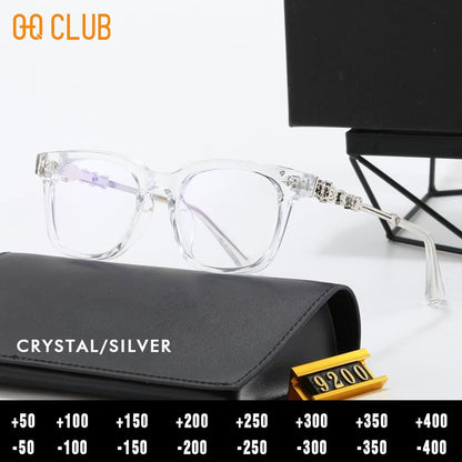 O-Q CLUB Reading Glasses for Men Optical Lenses With Medical Recipe Womens Sunglasses Women Women's Eyeglass Frame Shades Female