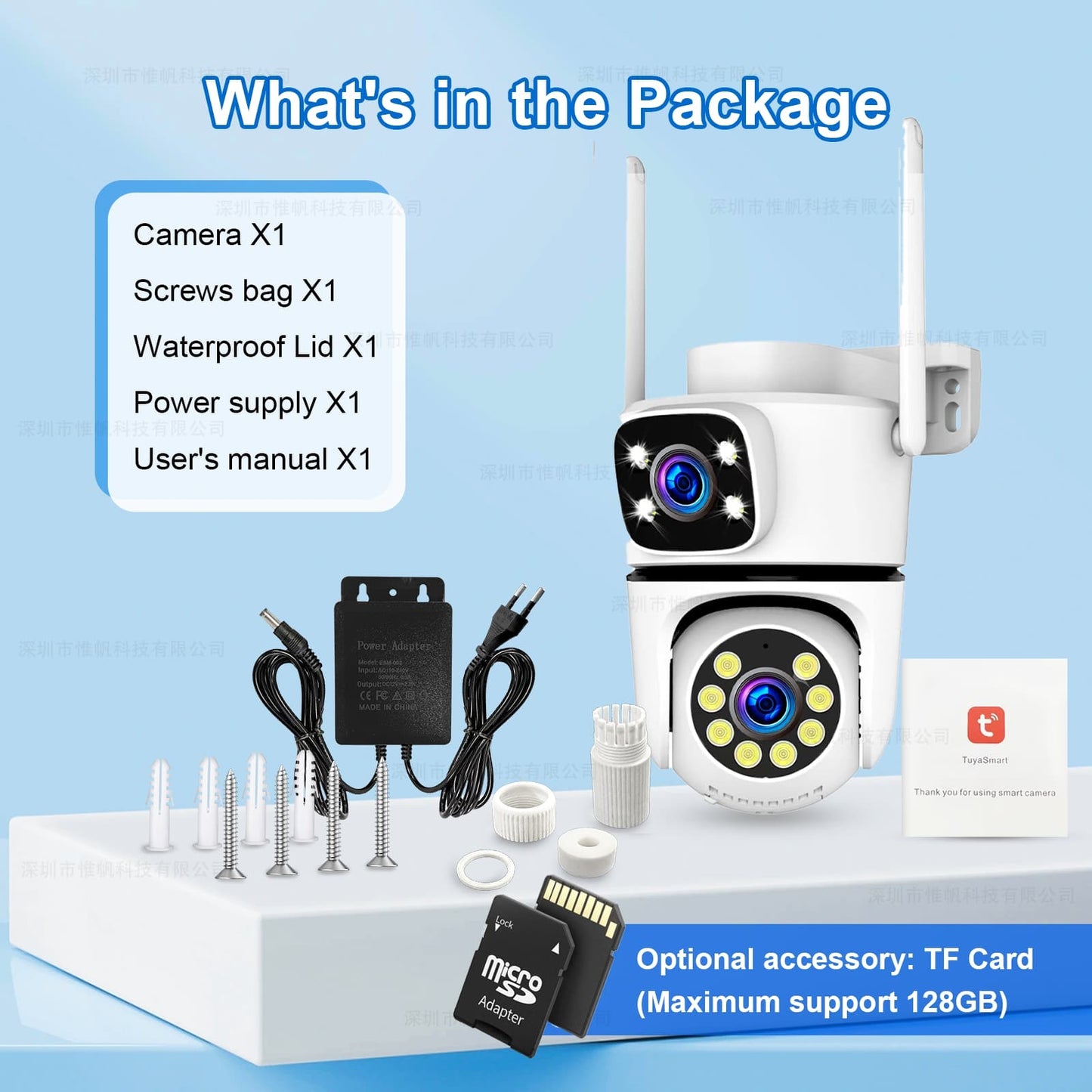 Câmera IP WIFI Tuya 5K 10MP Externa 5G Wifi Câmera PTZ de Lente Dupla Onvif Vigilância CCTV Rastreamento AI Alexa/Câmera de Segurança Goggle