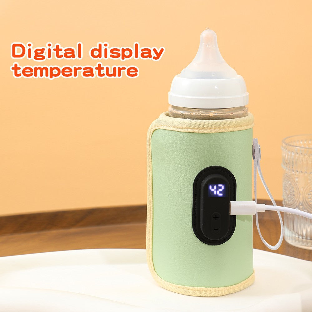 Digital display bottle insulation package warm milk milk regulator portable heater heating constant temperature 20-speed adjustm