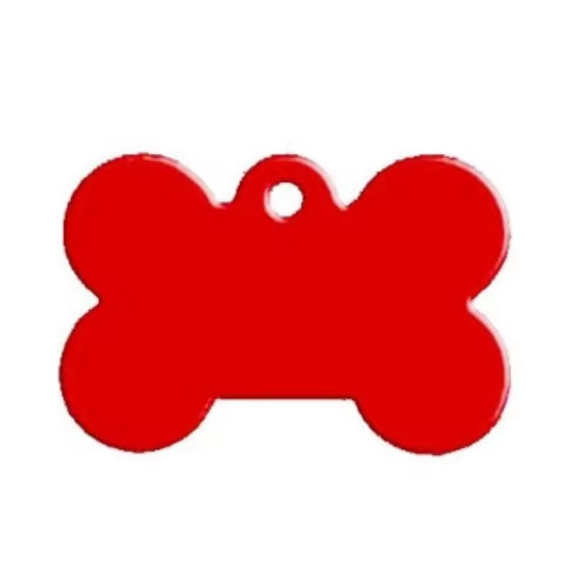 Aluminum Alloy Pet ID Tags 10Pcs Bone Shaped Blank Engraved Dog Cat Name Phone Number Identification Card Tags