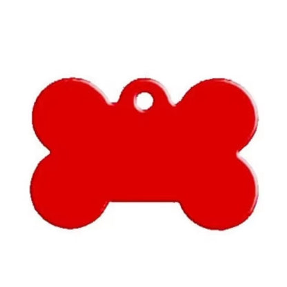 Aluminum Alloy Pet ID Tags 10Pcs Bone Shaped Blank Engraved Dog Cat Name Phone Number Identification Card Tags
