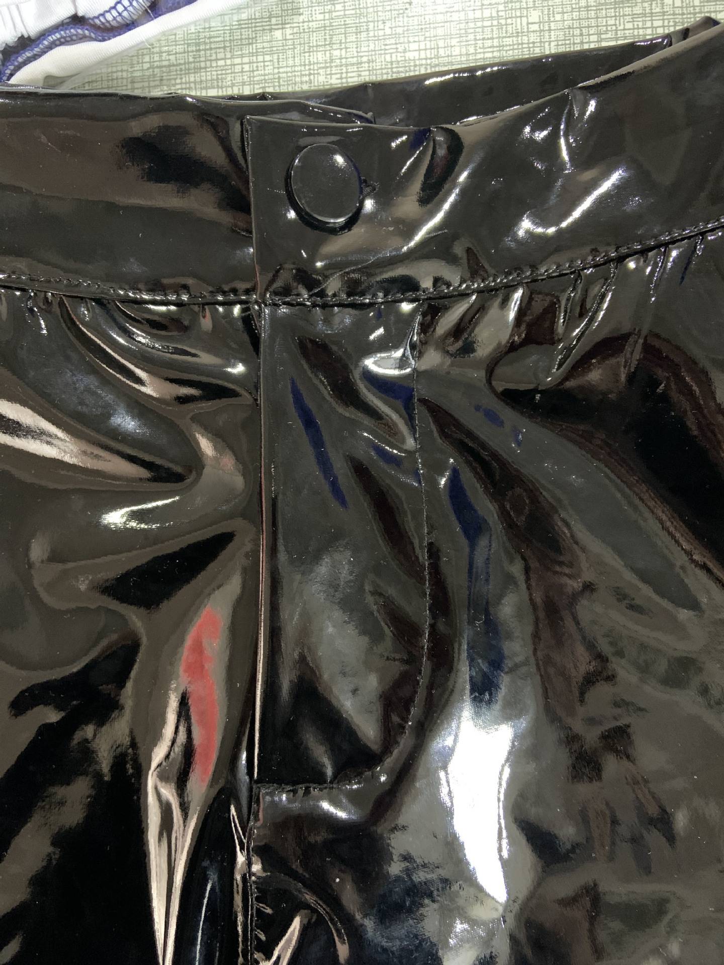 Sexy Nightclub Costumes Shorts Women PU Leather Shorts High Waist Solid Color Button Black Shorts Fashion Summer