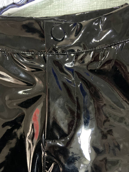 Sexy Nightclub Costumes Shorts Women PU Leather Shorts High Waist Solid Color Button Black Shorts Fashion Summer