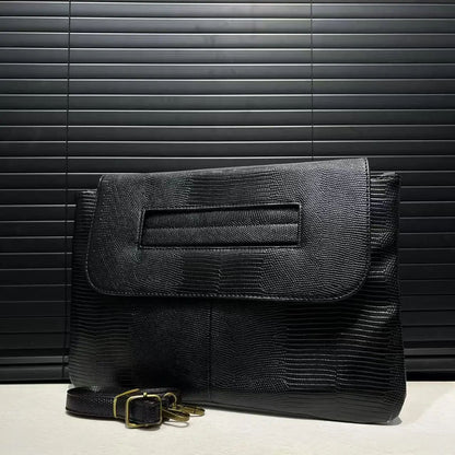 Ladies' fashionable retro snake patterned handbag with high capacity and detachable shoulder strap, single shoulder bag