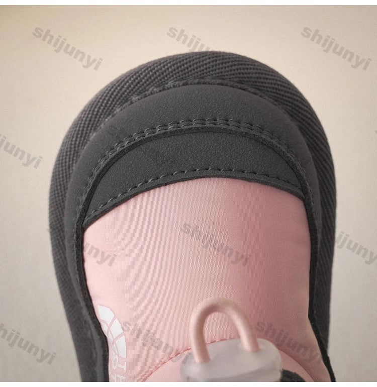 Children's Snow Boots Winter Boys Plush Thicken Platform Cotton Shoes Comfortable Girls Warm Waterproof Fashion Warm Plush Shoes