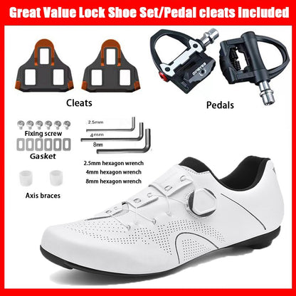 Cycling Sneaker MTB Men Sport Road Bike Boots Flat Racing Speed Sneakers Trail Mountain Bicycle Footwear Spd Pedal Cycling Shoes