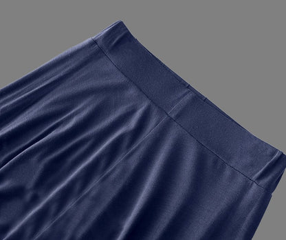 Plus Size High-waisted Skirt Loose-fit Wide-leg Umbrella Skirt Pleats Women's Fashion Clothing Long 80cm