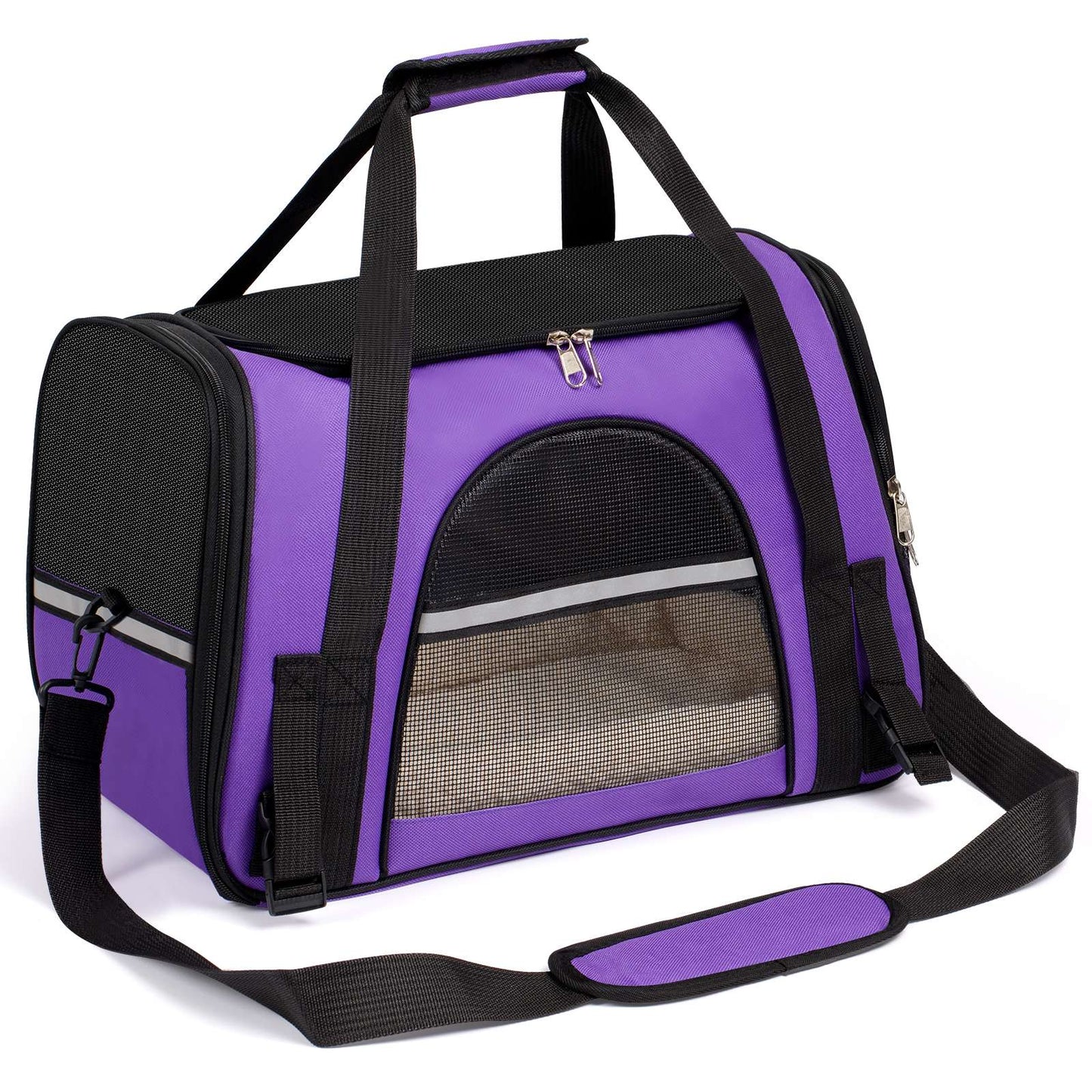 Transportador para Cães Pequenos, Transportadores de Animais de Estimação Pequenos e Médios de até 6,8 kg, Transportador para Gatos com Laterais Macias, Bolsa Portátil Dobrável para Gatos e Cães, Aprovado por Companhias Aéreas