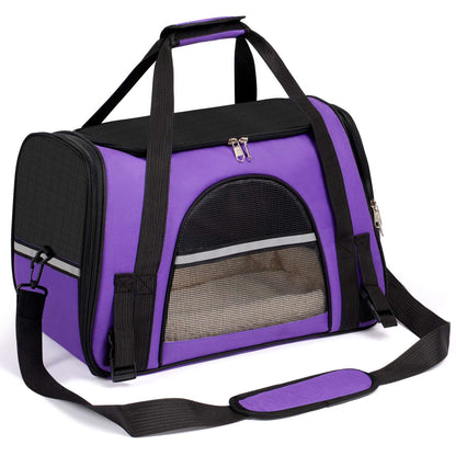 Transportador para Cães Pequenos, Transportadores de Animais de Estimação Pequenos e Médios de até 6,8 kg, Transportador para Gatos com Laterais Macias, Bolsa Portátil Dobrável para Gatos e Cães, Aprovado por Companhias Aéreas