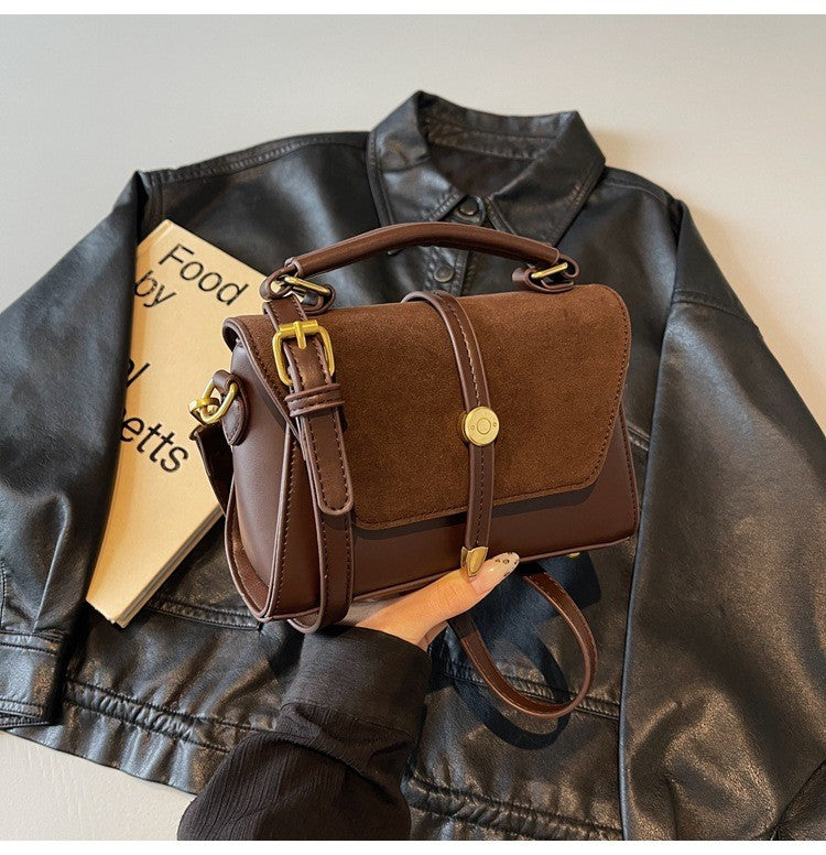 Crossbody Bags Elegant Handbag with Adjustable Strap Golden-Tone Hardware and Flap Closure Trendy Crossbody Bag for Women