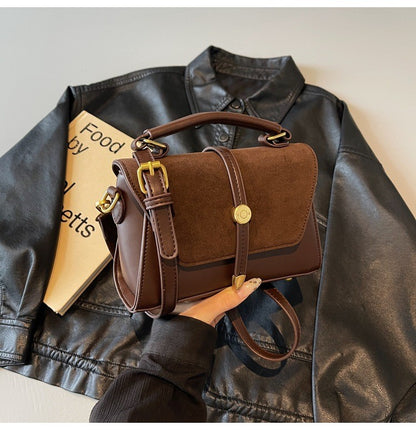 Crossbody Bags Elegant Handbag with Adjustable Strap Golden-Tone Hardware and Flap Closure Trendy Crossbody Bag for Women