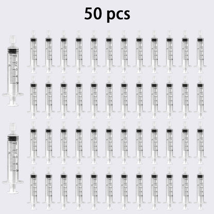 20/30/50 unidades de seringa plástica de perfume de 5ML para distribuição quantitativa de frascos recarregáveis, ferramenta de seringa de bomba cosmética