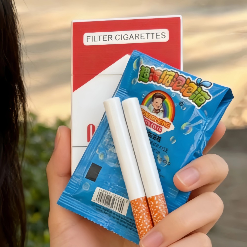 INS Funny Strange Cigarette Box Toy Photo Prop as Gifts for Your Friend Gng Device Bubble Machine Outdoor Portable Party Gifts