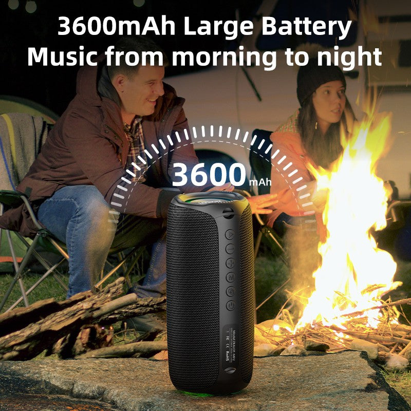 ZEALOT-MP2 Bluetooth Speaker,Ultra Portable, Up to 15H Playtime,IP65 Waterproof and Dustproof,Powerful Sound for outdoor