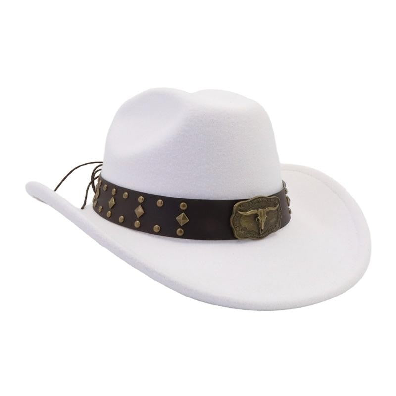 31BB Vintage Wide Brims Sun Hat Western Styles Lightweight Polyester Summer Outdoor Gears For Men Women Unisex