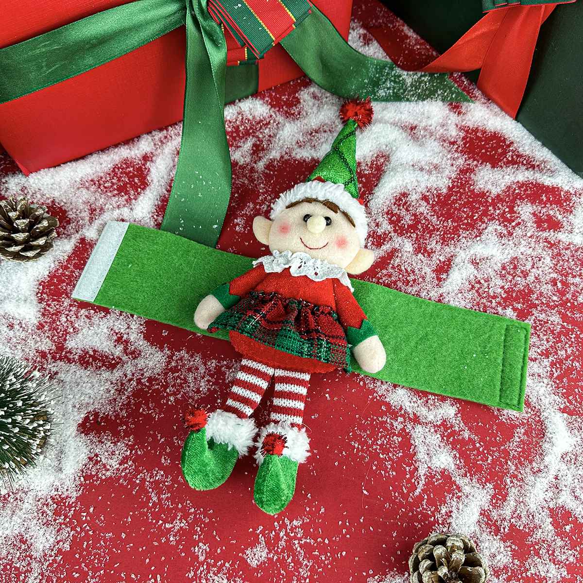 Elf fairy figurine curtain hooks, Christmas decorations, display window ornaments, hotel restaurant supplies, party props