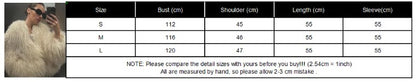 Solid Fashion Fake Fur Coat Women Chic Fluffy Warm Long Sleeve Loose Short Jacket Luxury 2025 Winter Lady Daily Street Outerwear