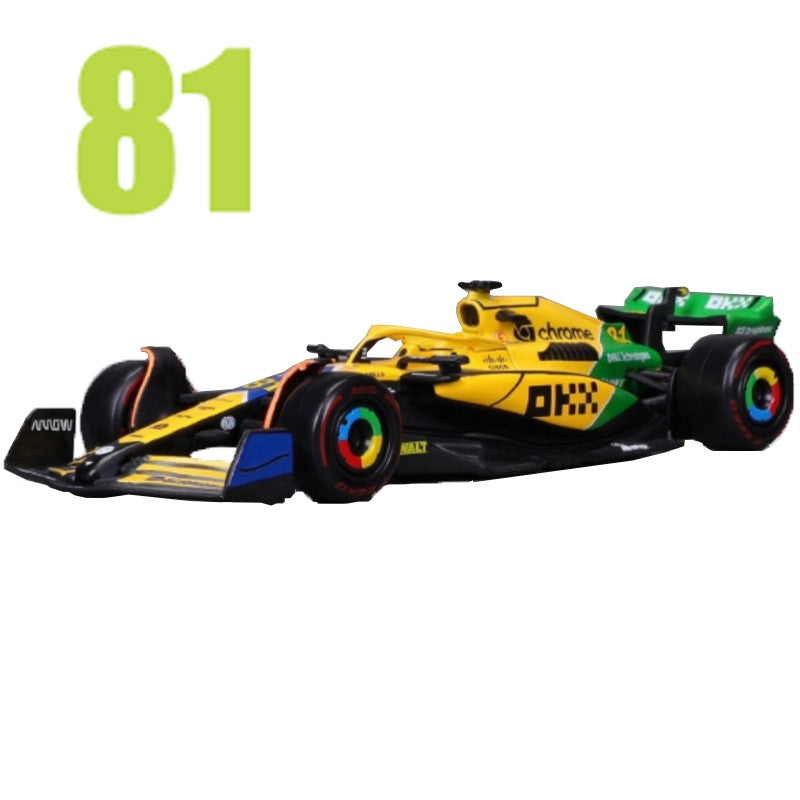 2025 MCL39 Bburago 1:43 Mclaren Mcl38 Monaco MI Grande Prêmio F1 Liga Miniatura Modelo Diecast #4 #81 Lando Norris ?Miniatura de Carro de Brinquedo