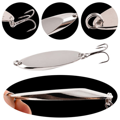 1PCS 3g-28g Metal Spinner Spoon Trout Fishing Lure Hard Bait Sequins Noise Paillette Artificial Bait Small Hard Sequins Spinner