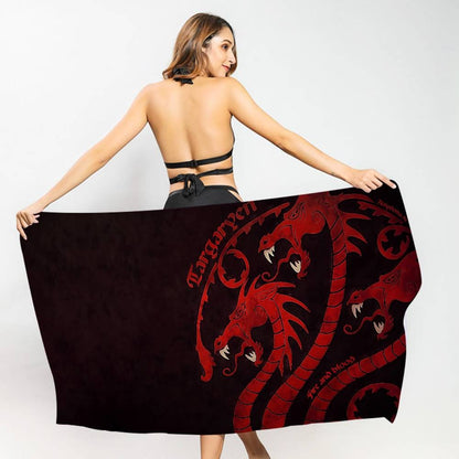 Film G-Game Of T-Thrones Microfiber Blanket Quick Drying Beach Towels Oversized Printing Super Absorbent Pool Towel Blanket