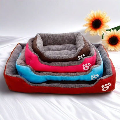 Cama de cachorro de casa de estimação grande, tapete de gato, pelúcia longa, sono profundo, macia e quente, almofada para cães pequenos, camas calmas para filhotes de Chihuahua