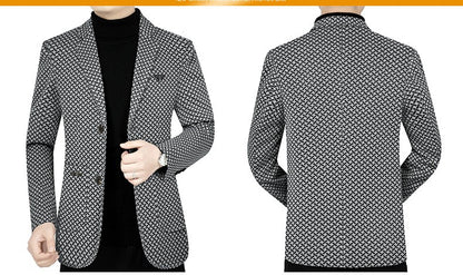 Men Business Casual Blazers Jackets New Male Checkered Suits Coats High Quality Man Spring Slim Blazers Jackets Coats Size 4XL