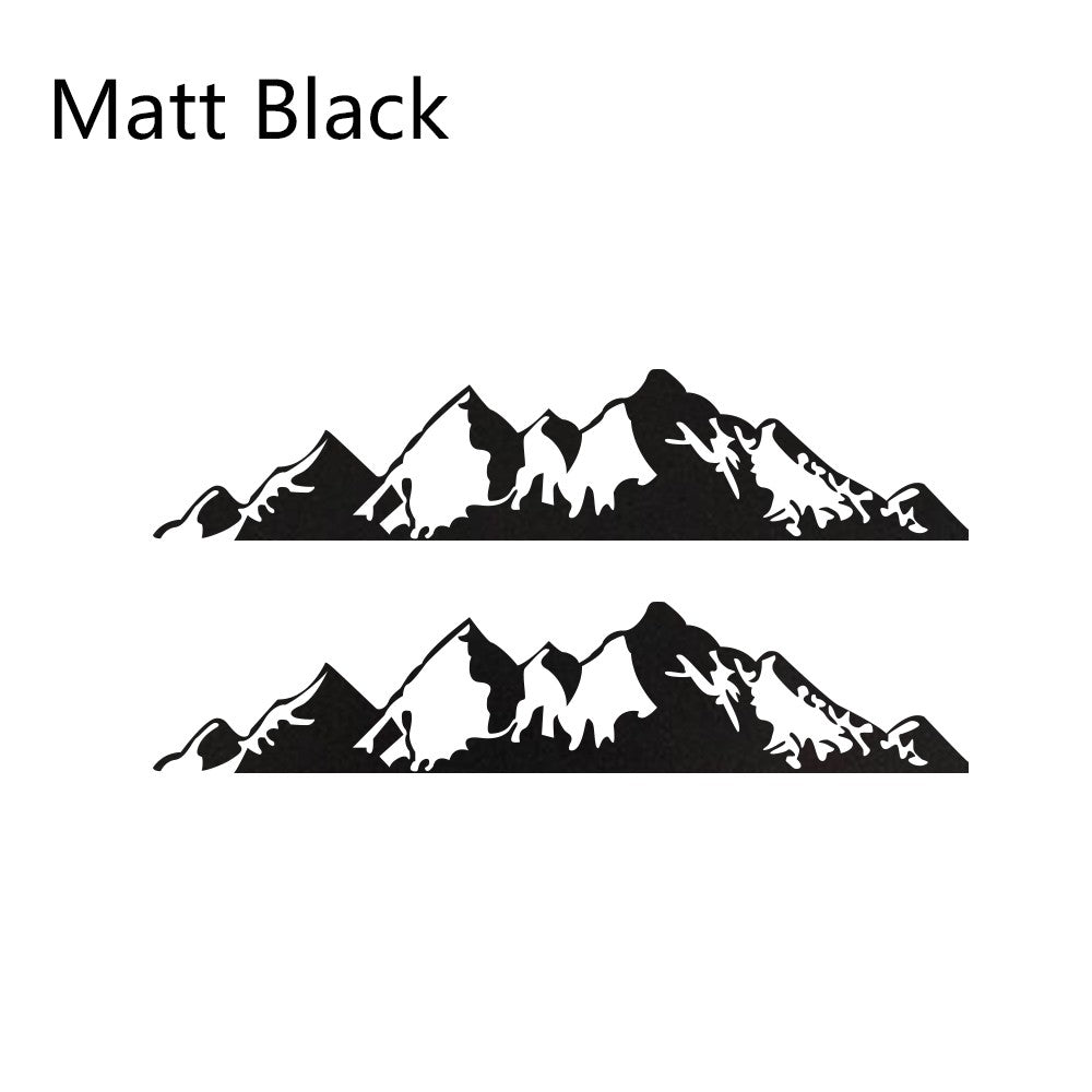 2PCS Car Stickers For Jeep Renegade Liberty Patriot Wrangler JK Grand Cherokee Rubicon Compass Vinyl Mountain Decals Accessories