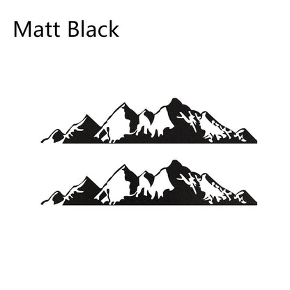 2PCS Car Stickers For Jeep Renegade Liberty Patriot Wrangler JK Grand Cherokee Rubicon Compass Vinyl Mountain Decals Accessories