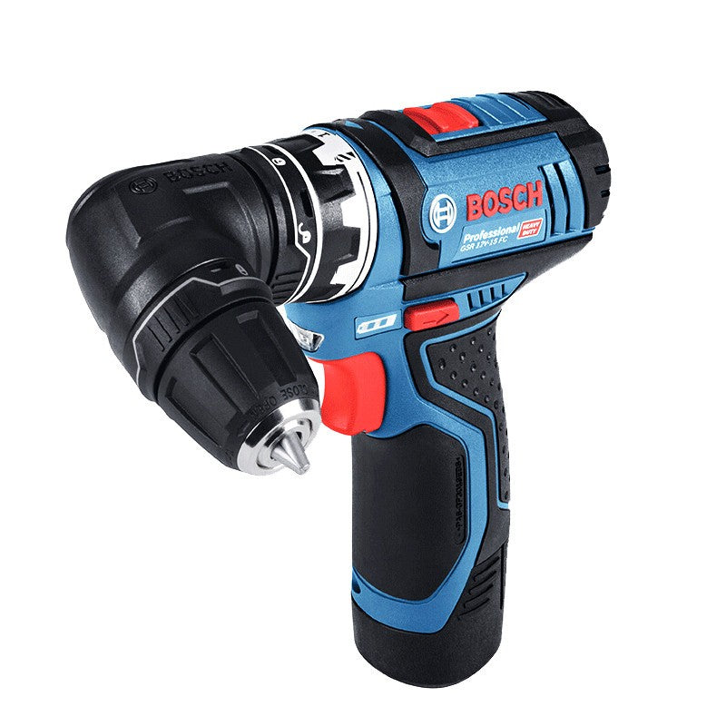 Bosch Professional 12V GSR 12V-15 FC Furadeira Sem Fio Parafusadeira Elétrica Sem Fio com 4 Adaptadores FlexiClick Ferramenta Elétrica