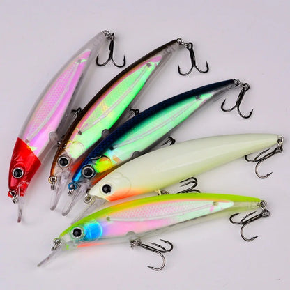 1pcs Bait Minnow 7g 14g 40g Luminous Bionic Fake Baits Plastic Hard Bait Fishing Bait Long Throw Floating Water Lure Swimbait