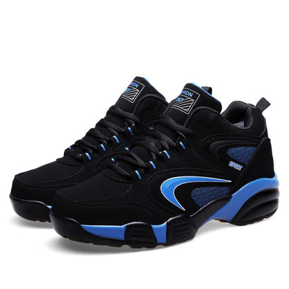 Plus Size Men's Trendy Colour Block Sneakers, Comfy Non Slip Lace Up Casual Durable Shoes For Men's Outdoor Activities