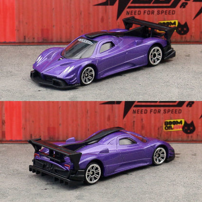 Miniatura Pagani Zonda R 1/64 CCA MSZ 1:64 Carrinho de Brinquedo Veículo Diecast Rodas Livres Coleção Adequado para Presente Hot Wheels Criança
