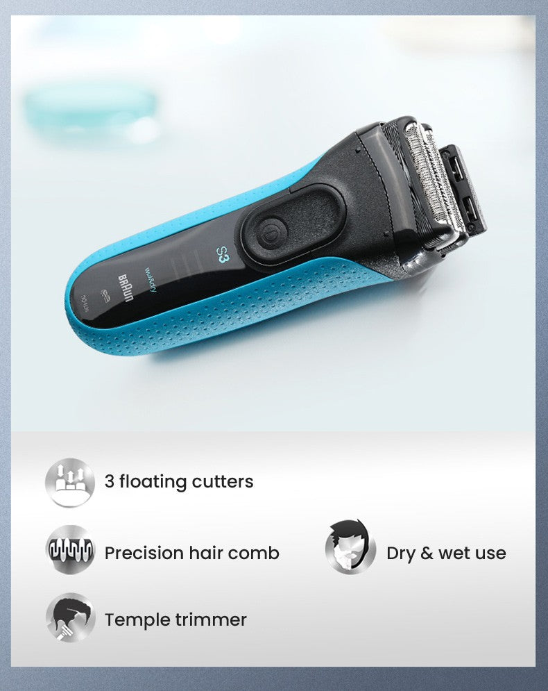 Braun Electric Shaver 3 Series ProSkin 3040S 3010S Reciprocating Shaver For Men Shaving Machine With Trimmer 100-240v