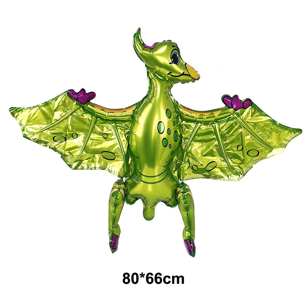 Dinosaur Party Decor 32inch Dinosaur Number Balloons 1-3 Year Olds Kid Birthday Baby Shower Matte Cartoon Foil Balloon Decors