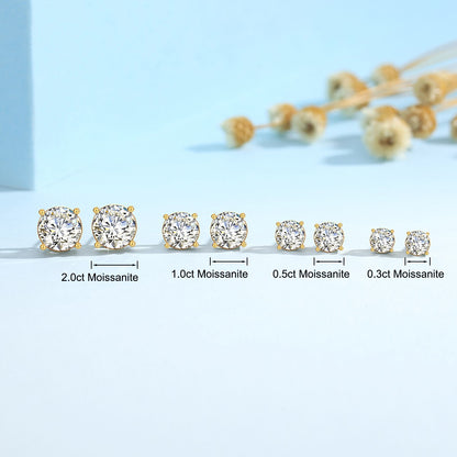Szjinao 2025 Brincos em Alta Tendência Moissanite Ouro 18k Real Original Com Certificado Joias de Luxo Para Casamento Feminino Atacado Quente